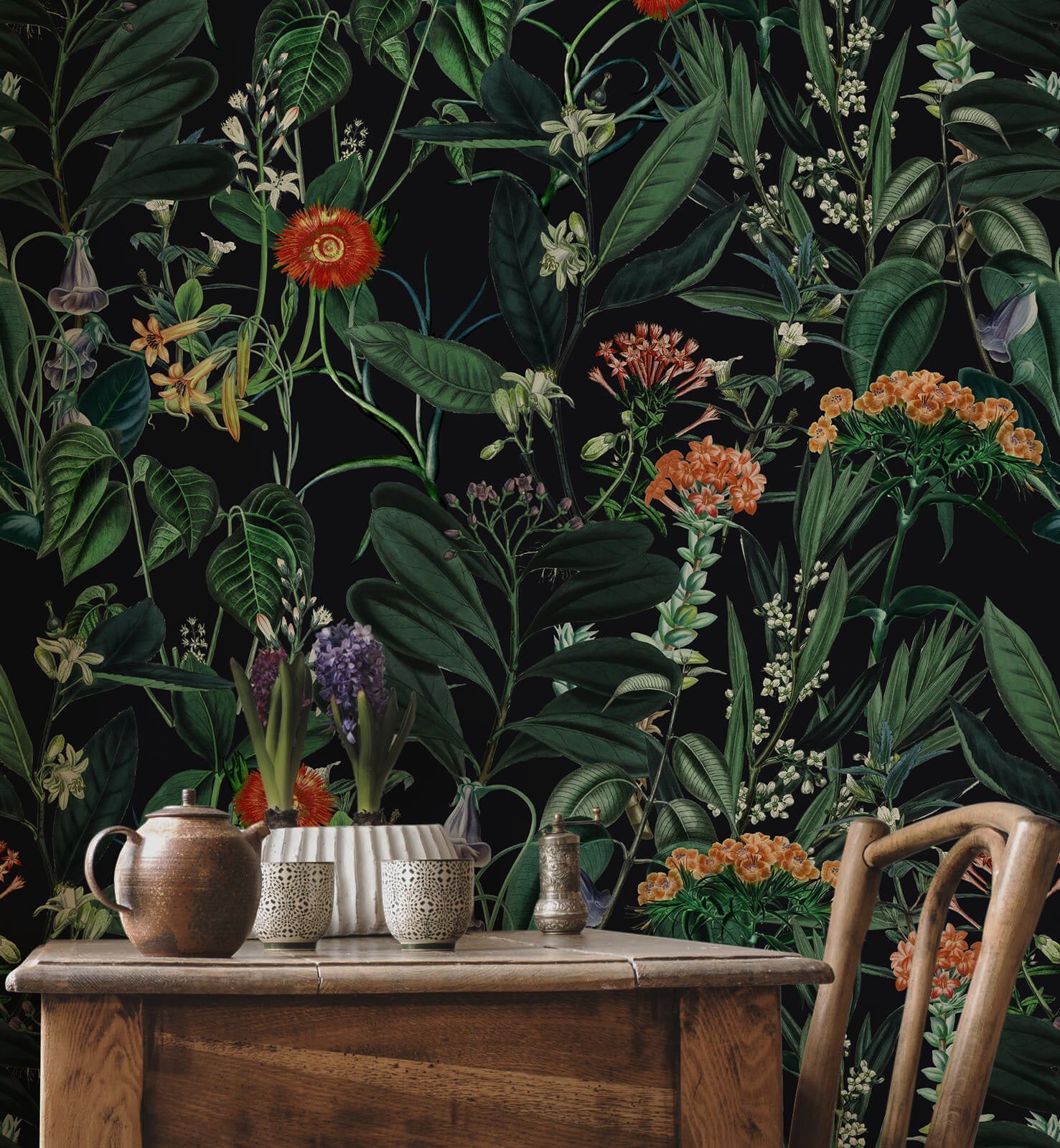 Tropical Foliage Wallpaper