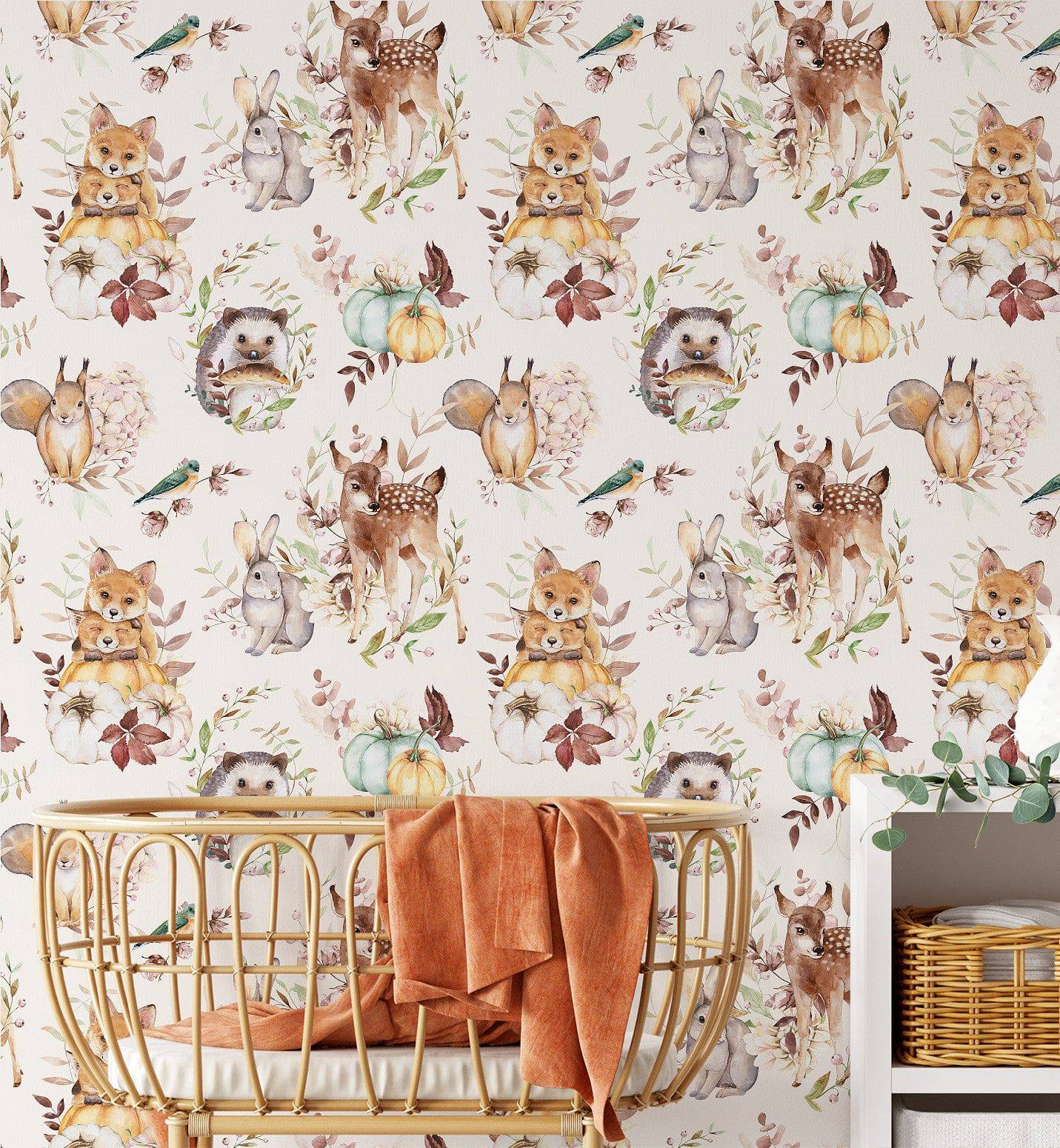 Woodland Animals Wallpaper