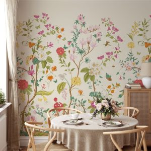 Vintage Chinoiseries Elegant Wall Wallpaper