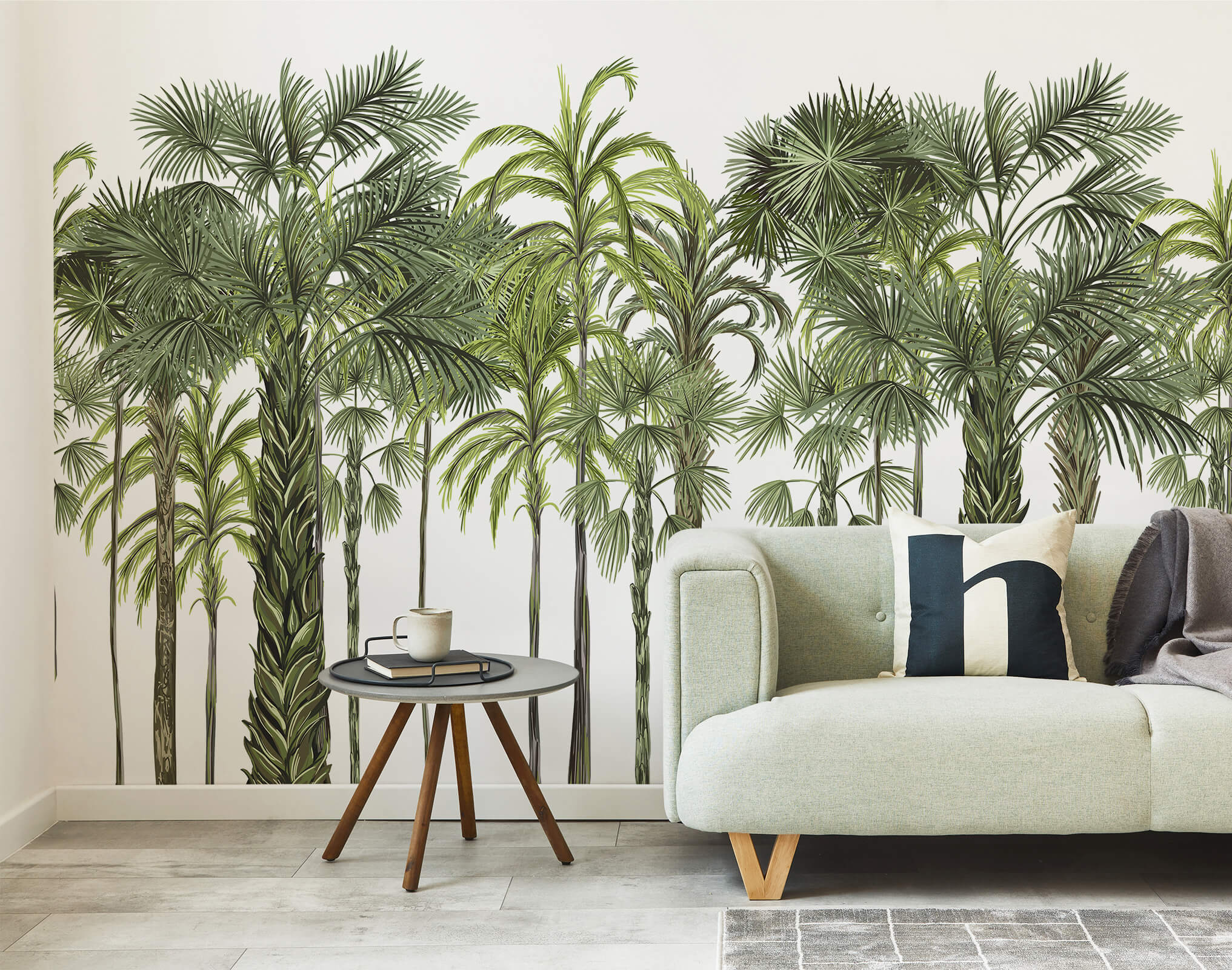 Palm Botanical Large Tree Wallpaper