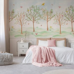 Blooming Vintage Garden Wallpaper