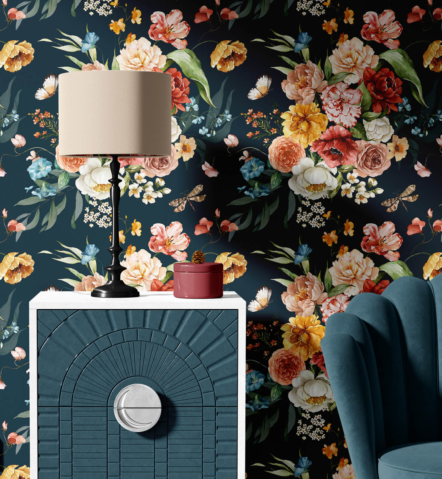Decorative Handmade Watercolour Wallpaper