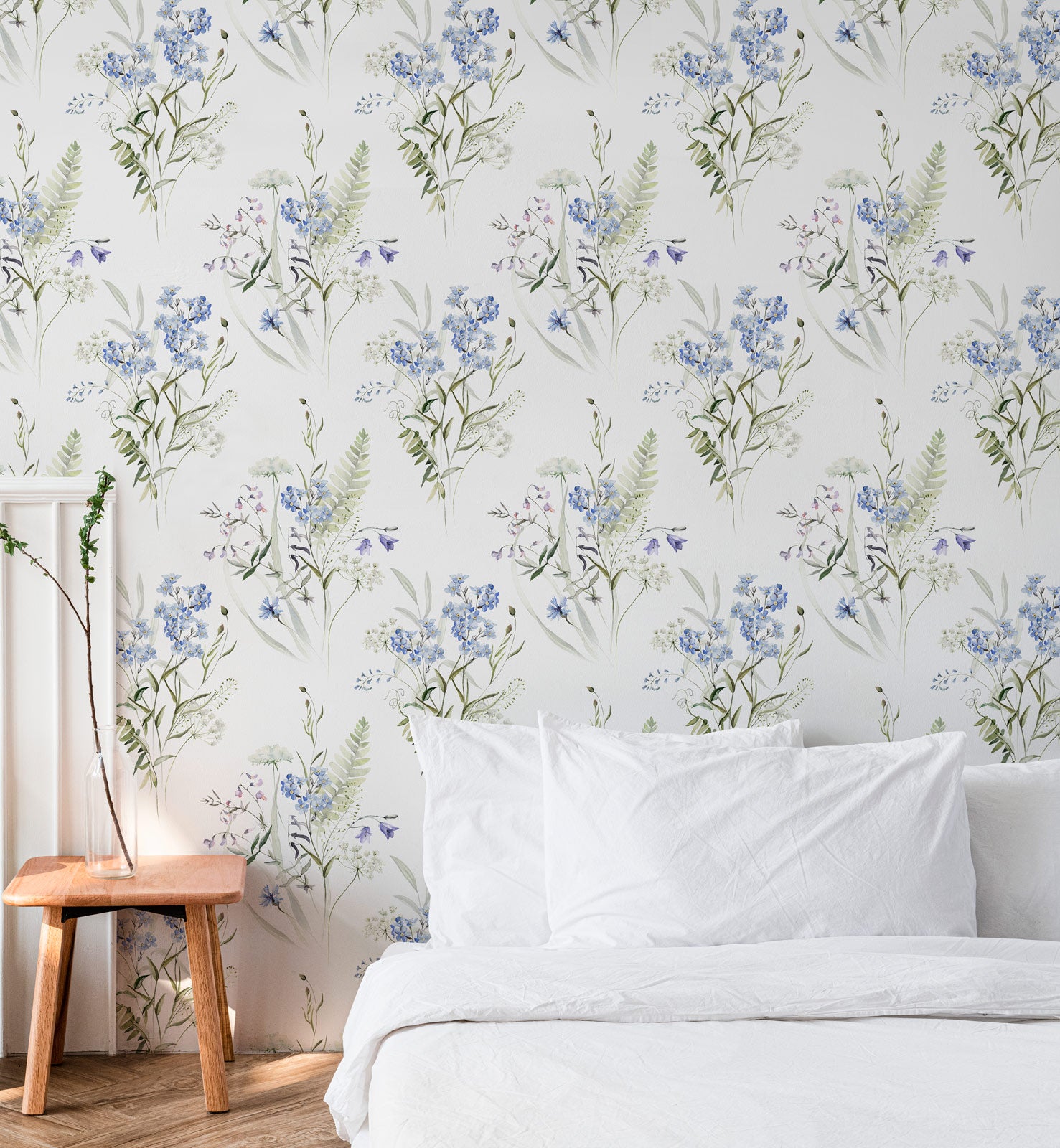 Elegant Botanical Floral Wallpaper