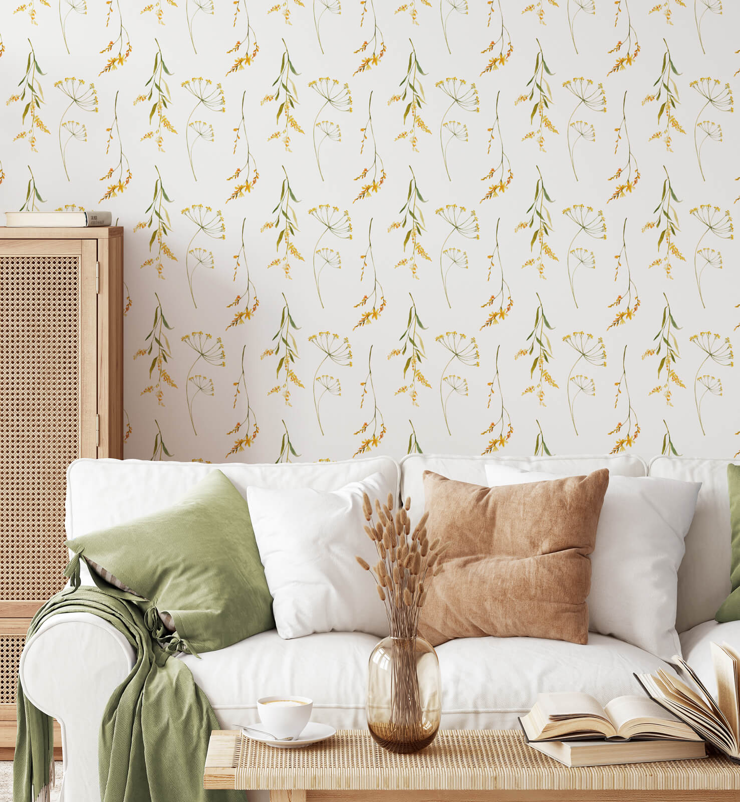 Hand Drawn  Watercolor Seamless Pattern