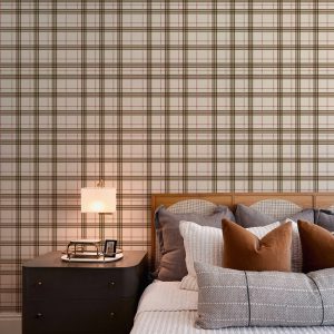 Tartan Scottish Design Check Wallpaper
