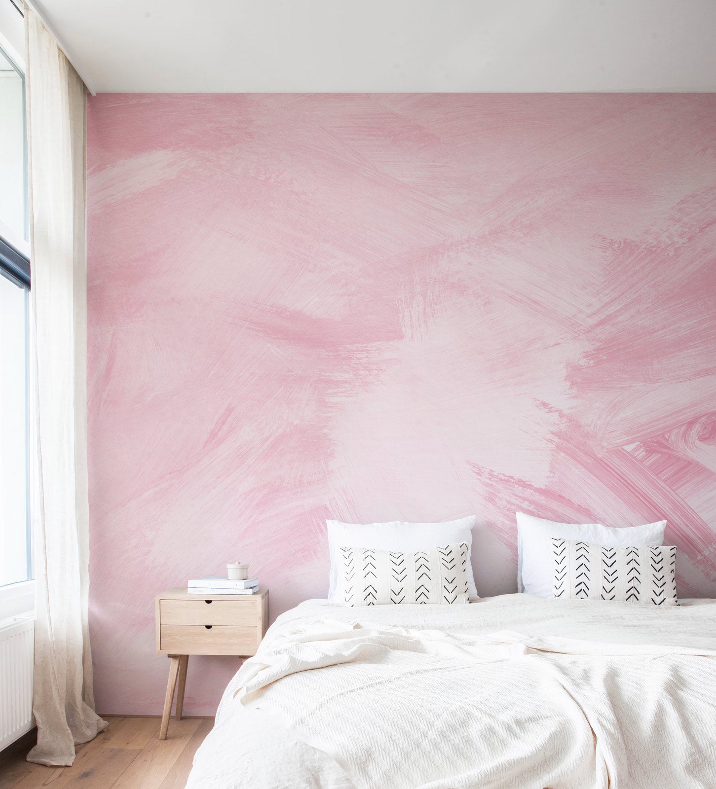 Hand Panted Brush Stroke Wallpaper