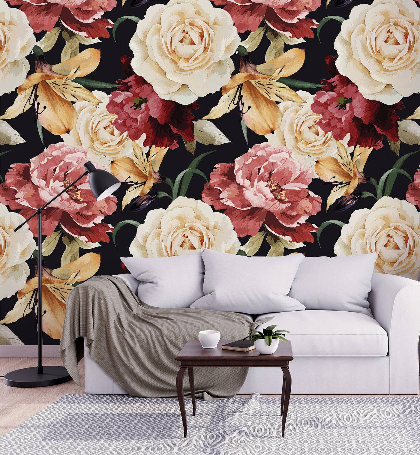 Large Peony Wallpaper