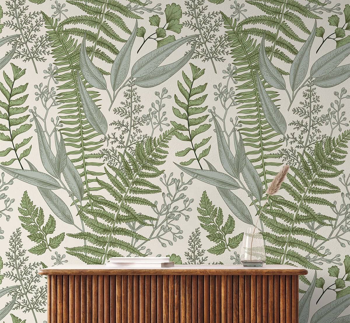 Vintage Plants Wallpaper
