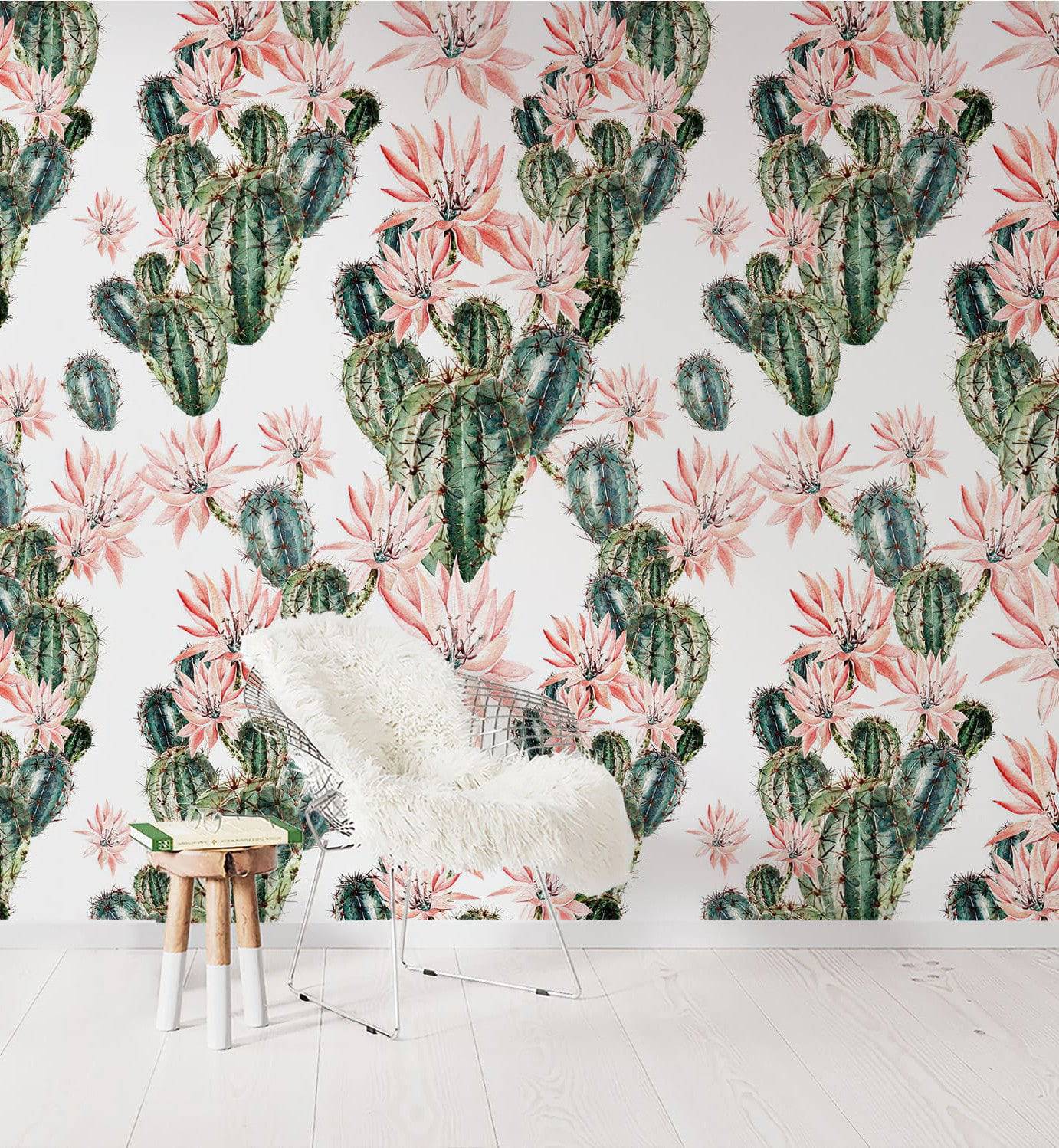 Watercolor Cactus Wallpaper