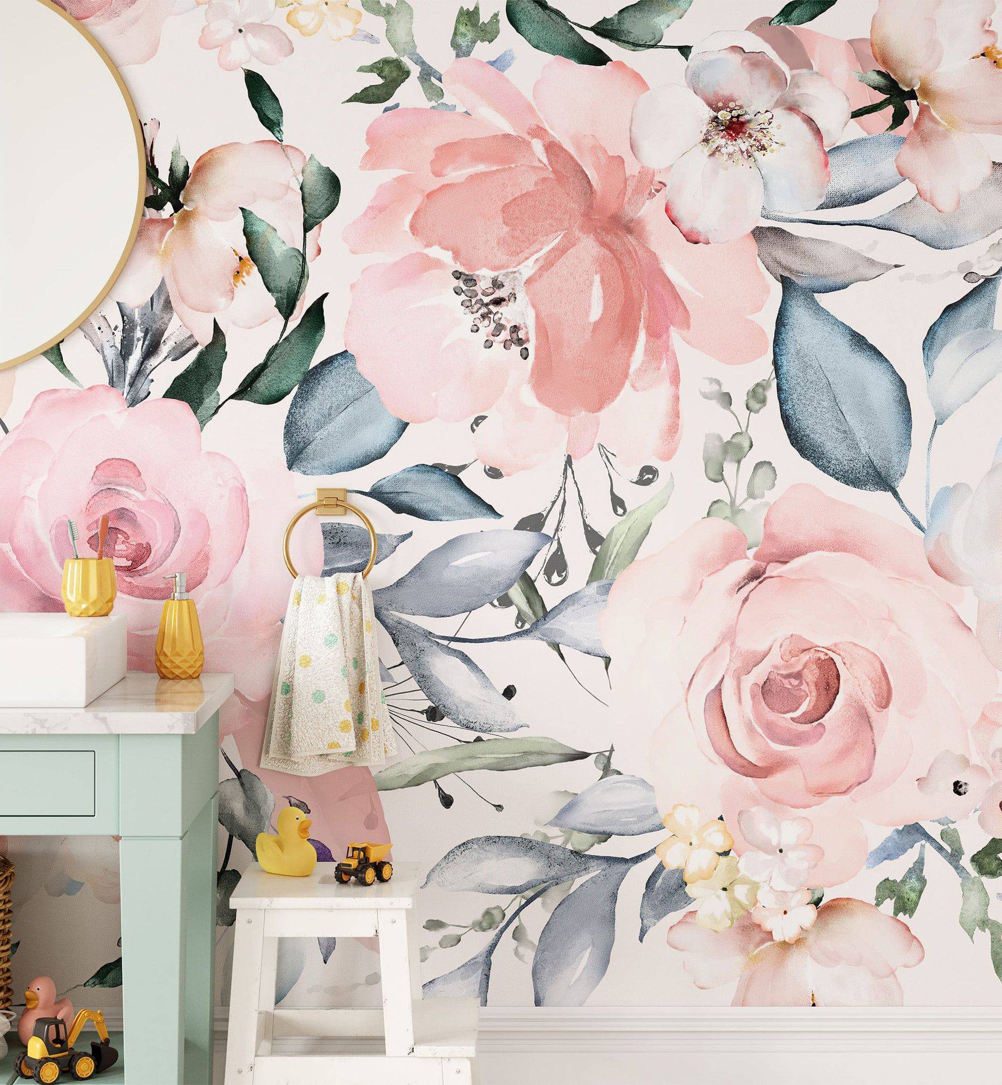 Decorative Roses Wallpaper