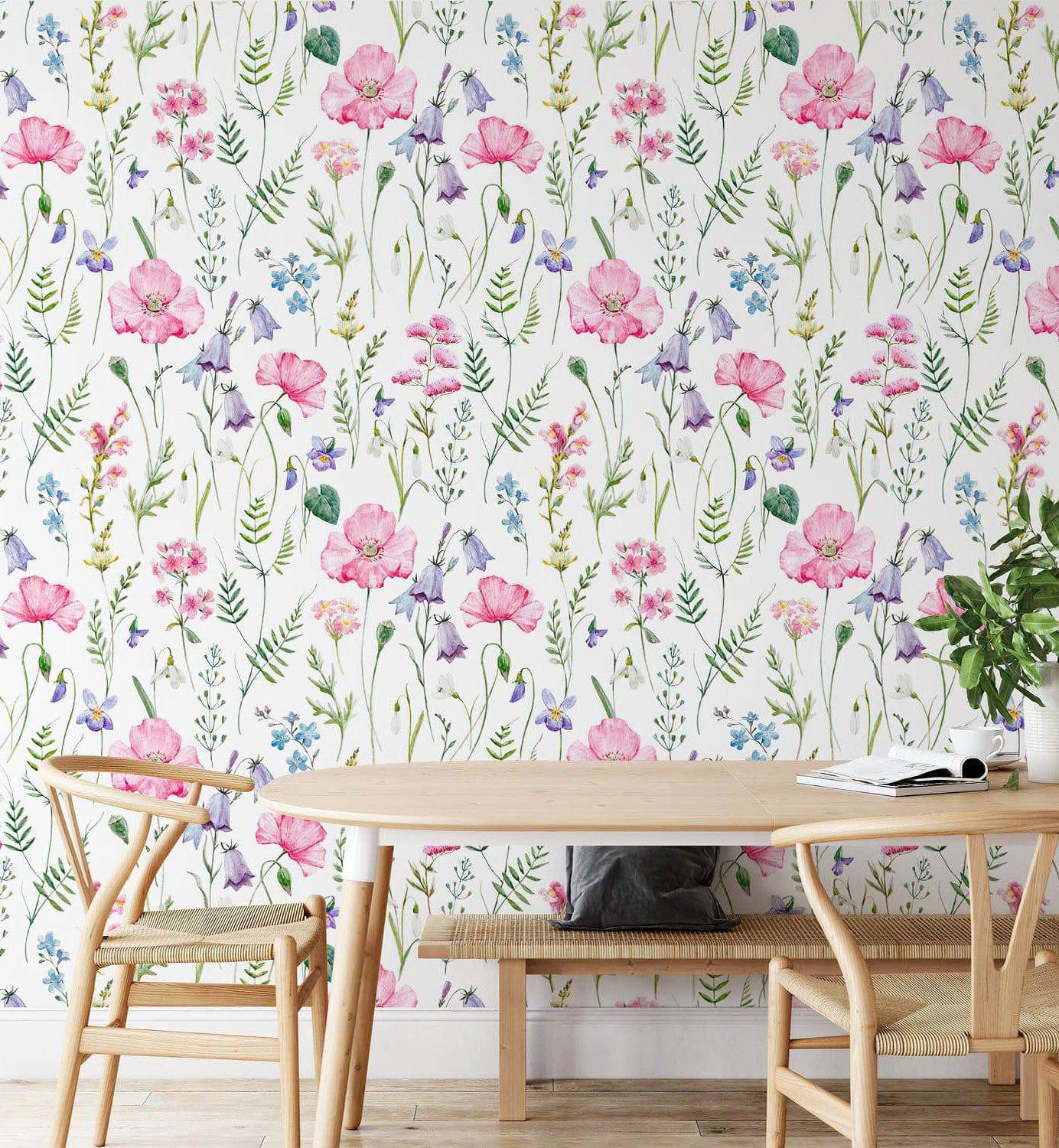Herbaceous Wildflowers Wallpaper