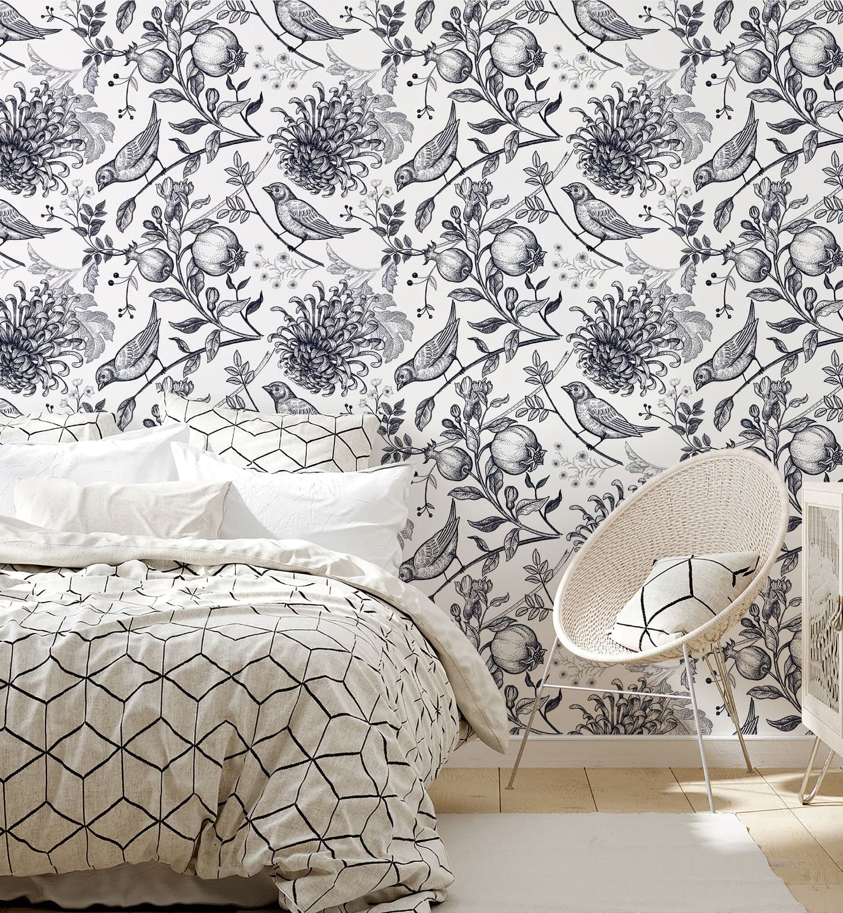 Vintage Pomegranates Wallpaper