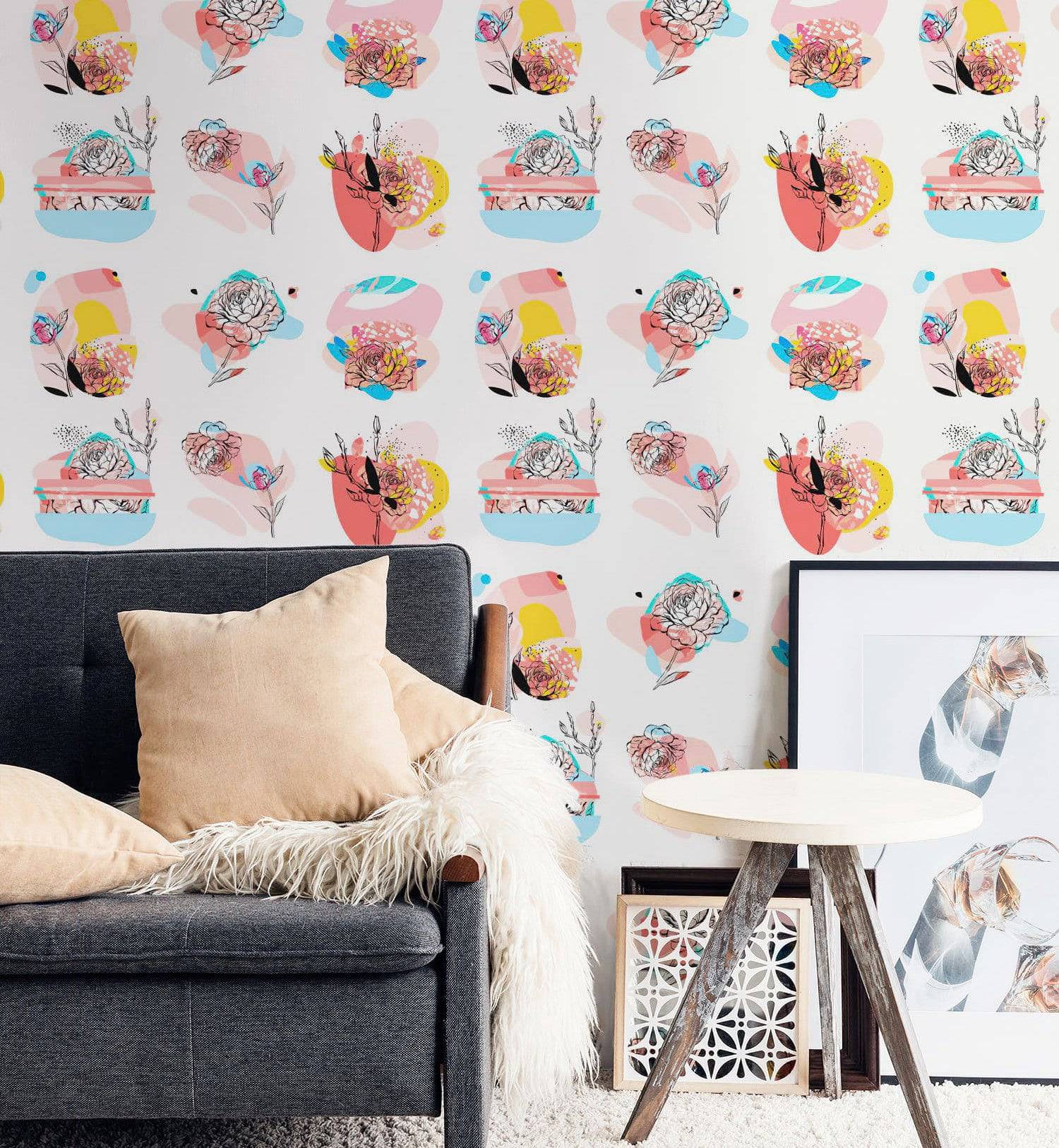 Abstract Peony Wallpaper