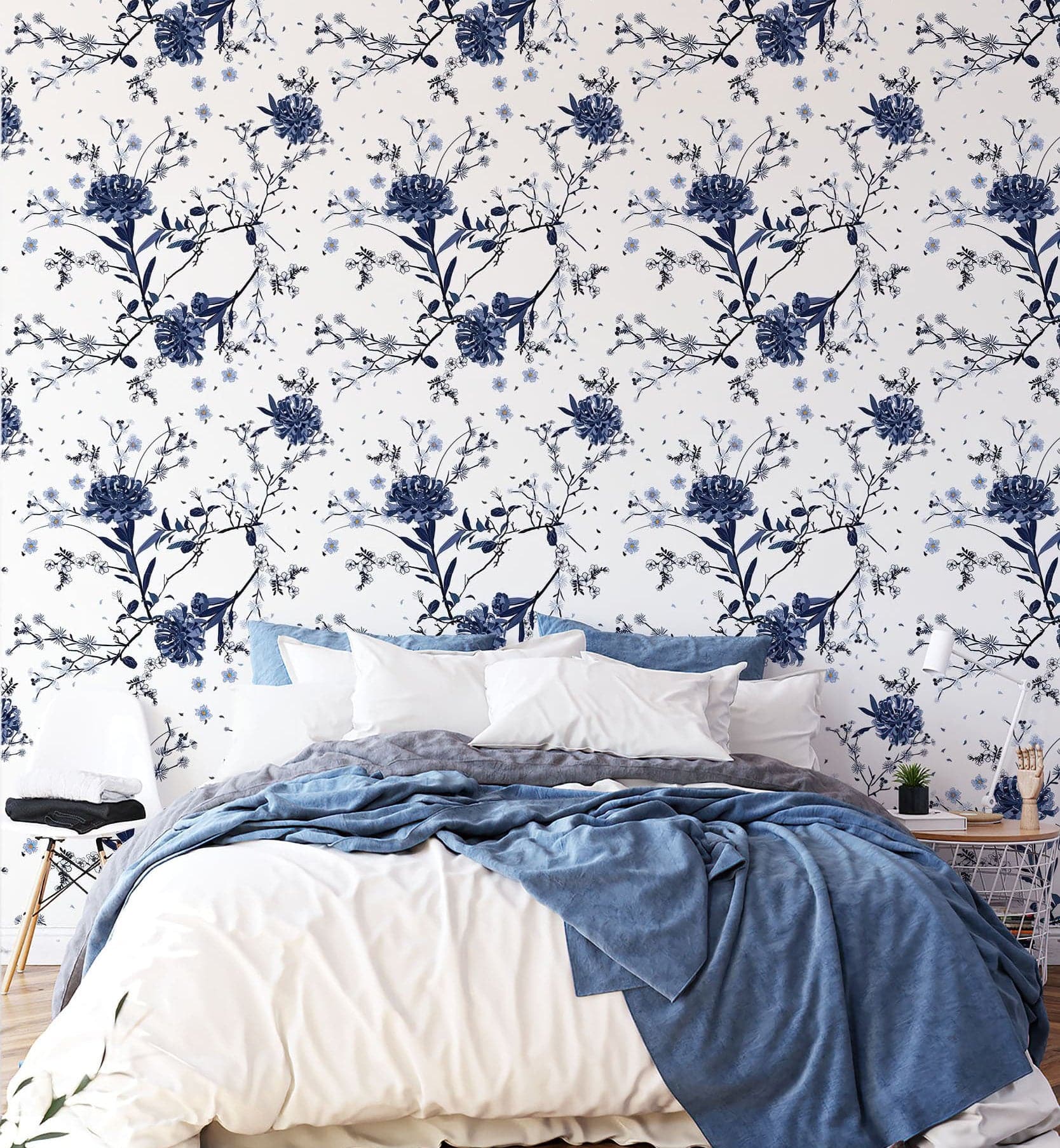Monotone Garden Wallpaper