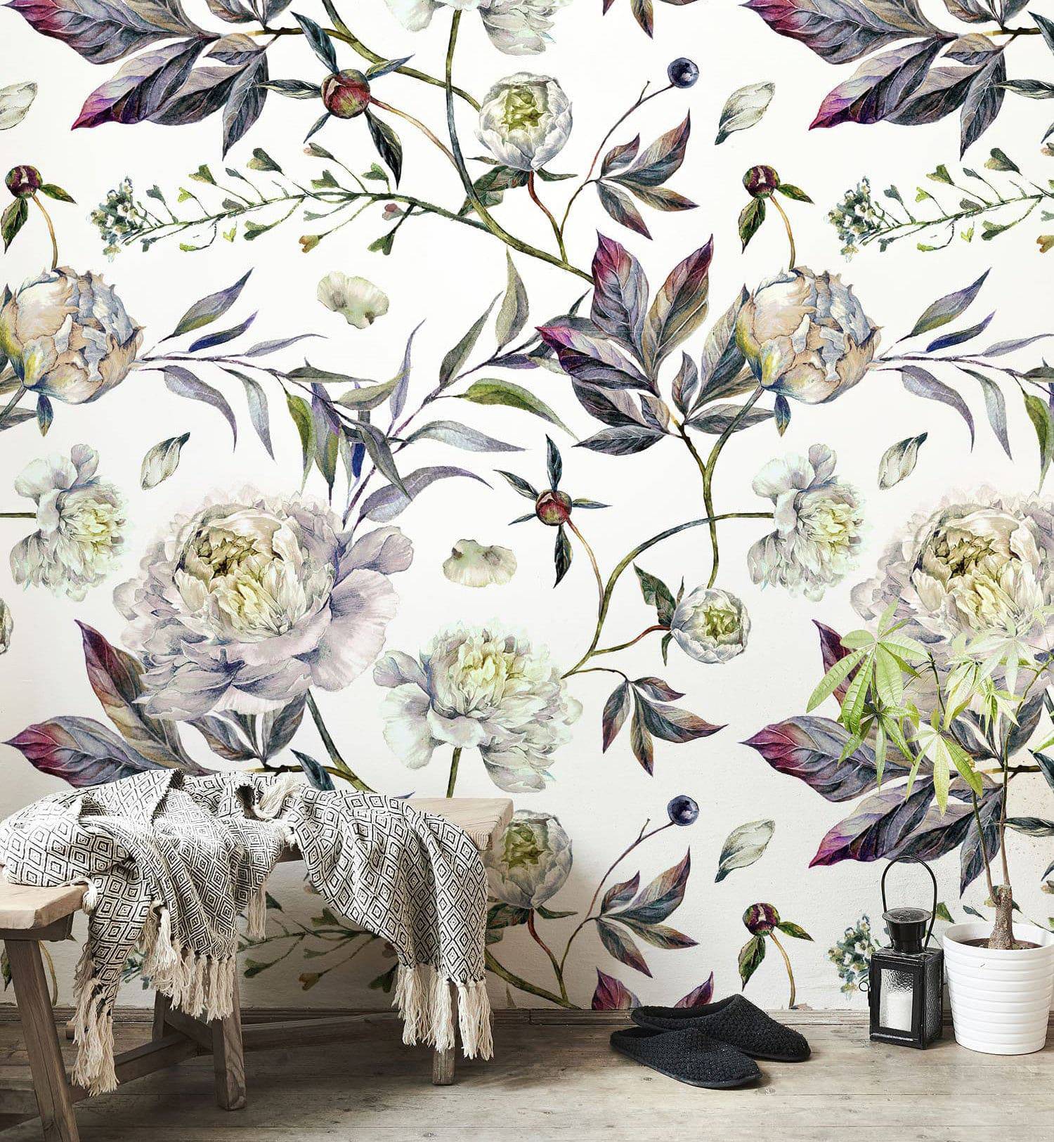 Elegant Foliage Wallpaper
