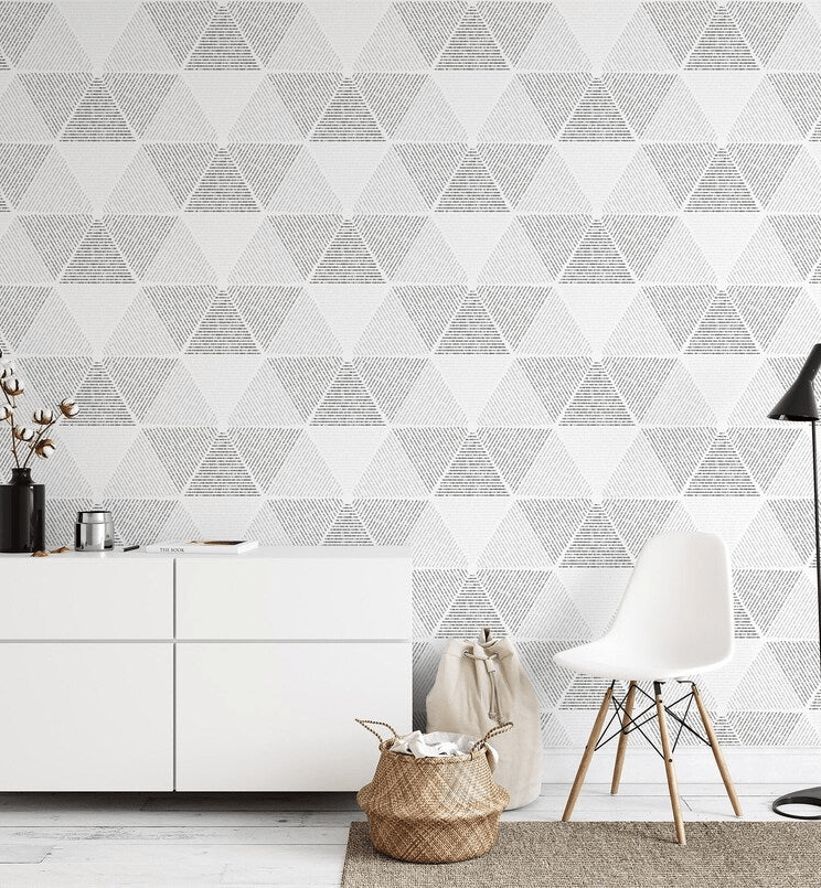 Modern Deco triangle Wallpaper