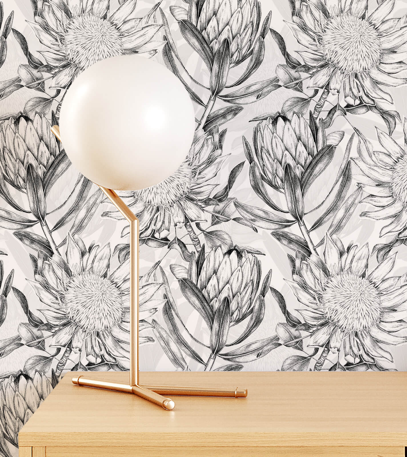 Protea Flowers Floral Tropical Wallpaper