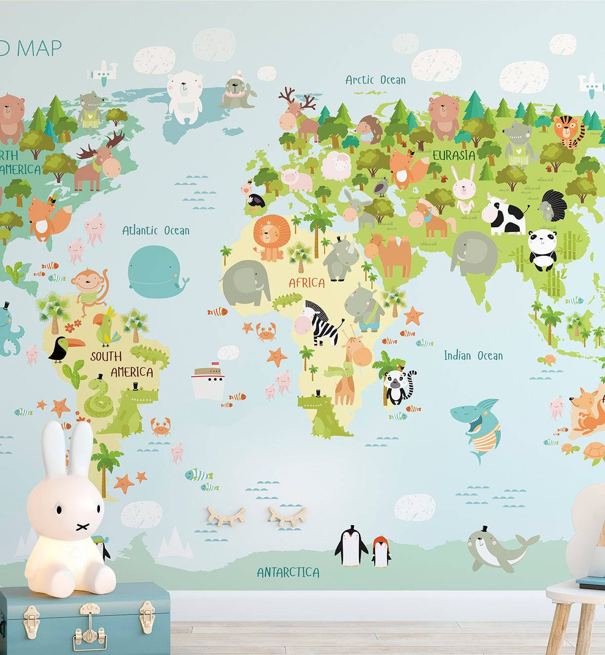 Cartoon Map Wallpaper