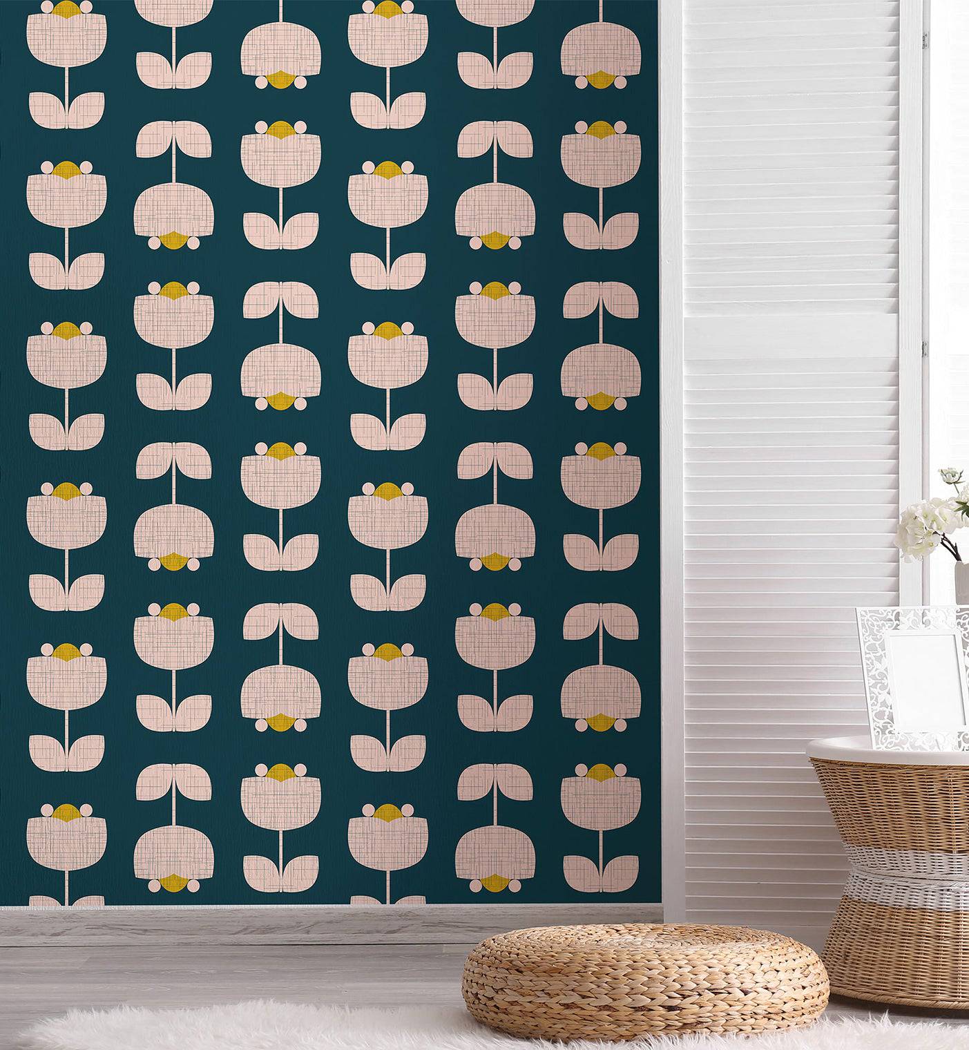 Modern Retro Wallpaper