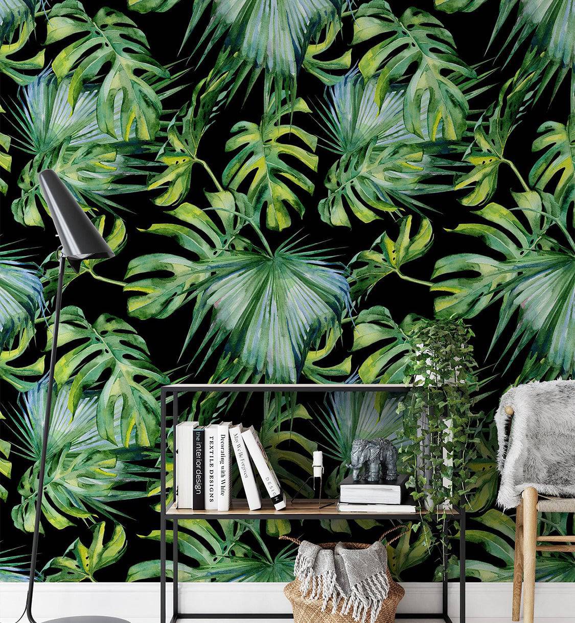 Monstera Large Leaves Wallpaper