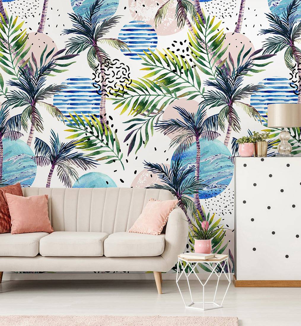 Watercolor Palm Wallpaper