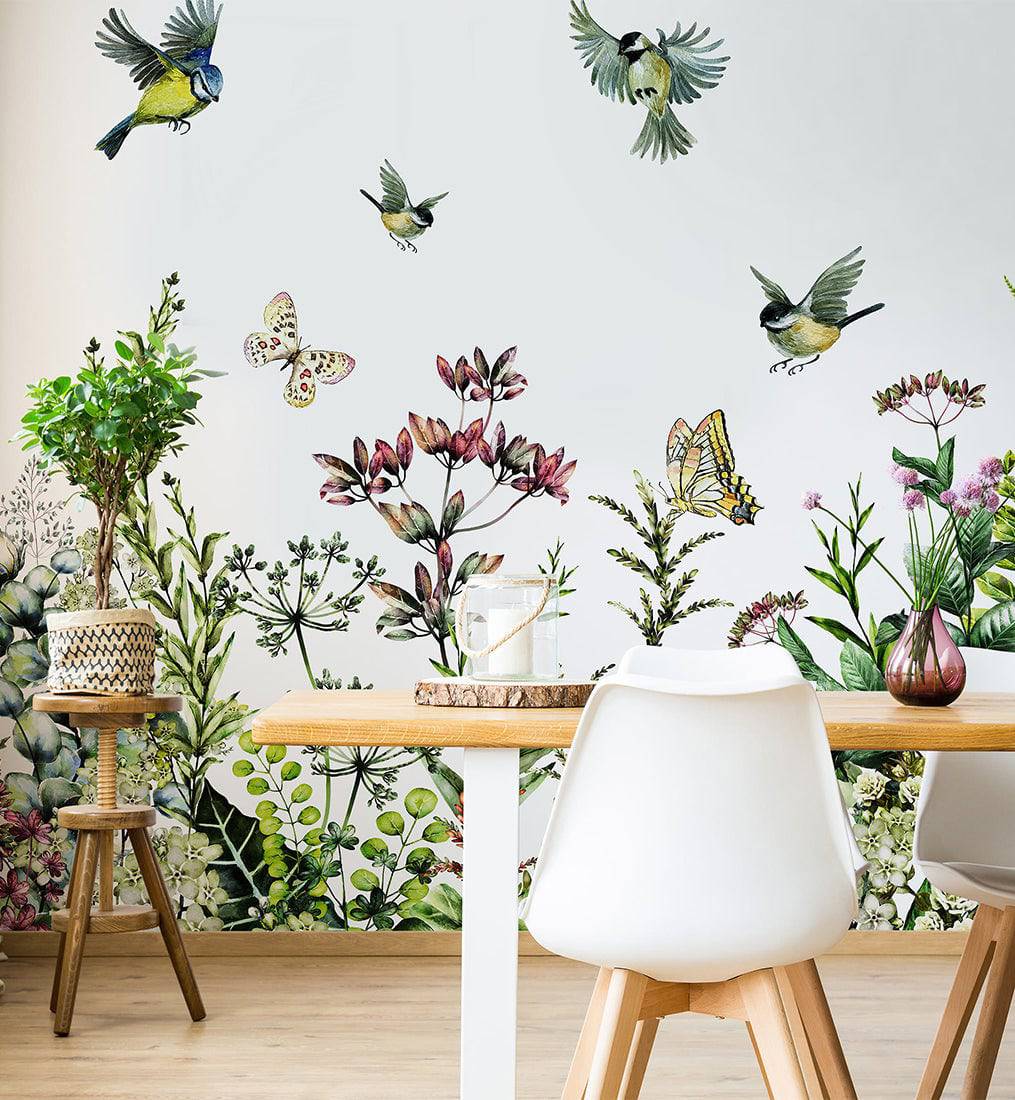 Herbs Wild Flowers Wallpaper