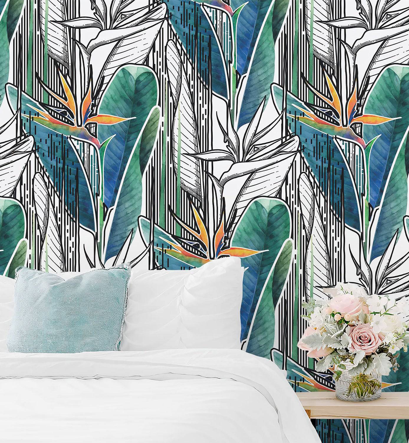 Strelitzia Exotic Wallpaper