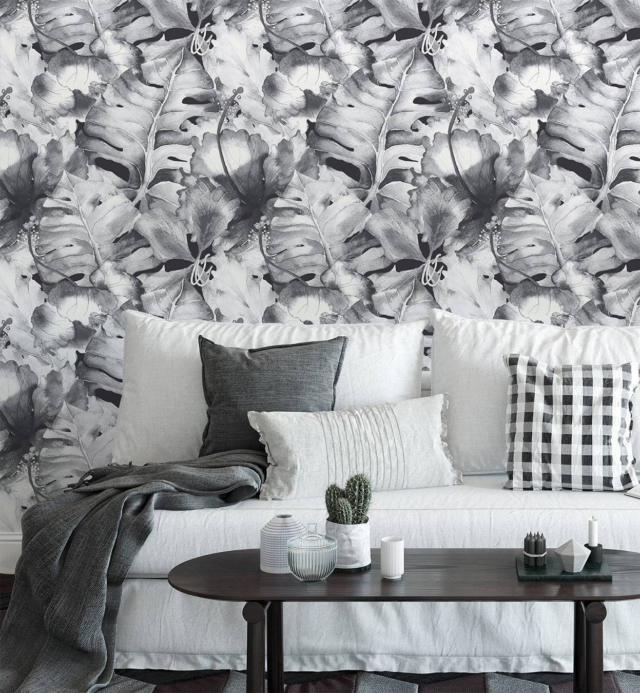 Monstera Hibiscus Wallpaper