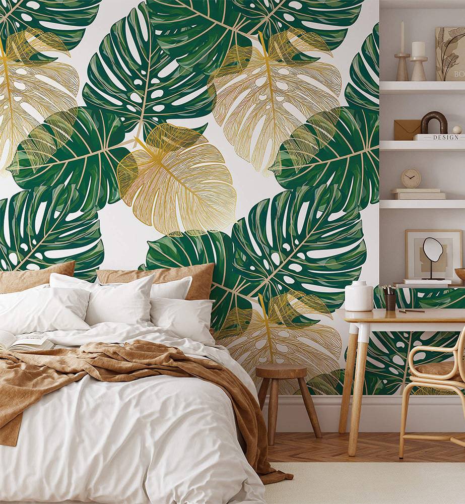 Modern monstera Wallpaper