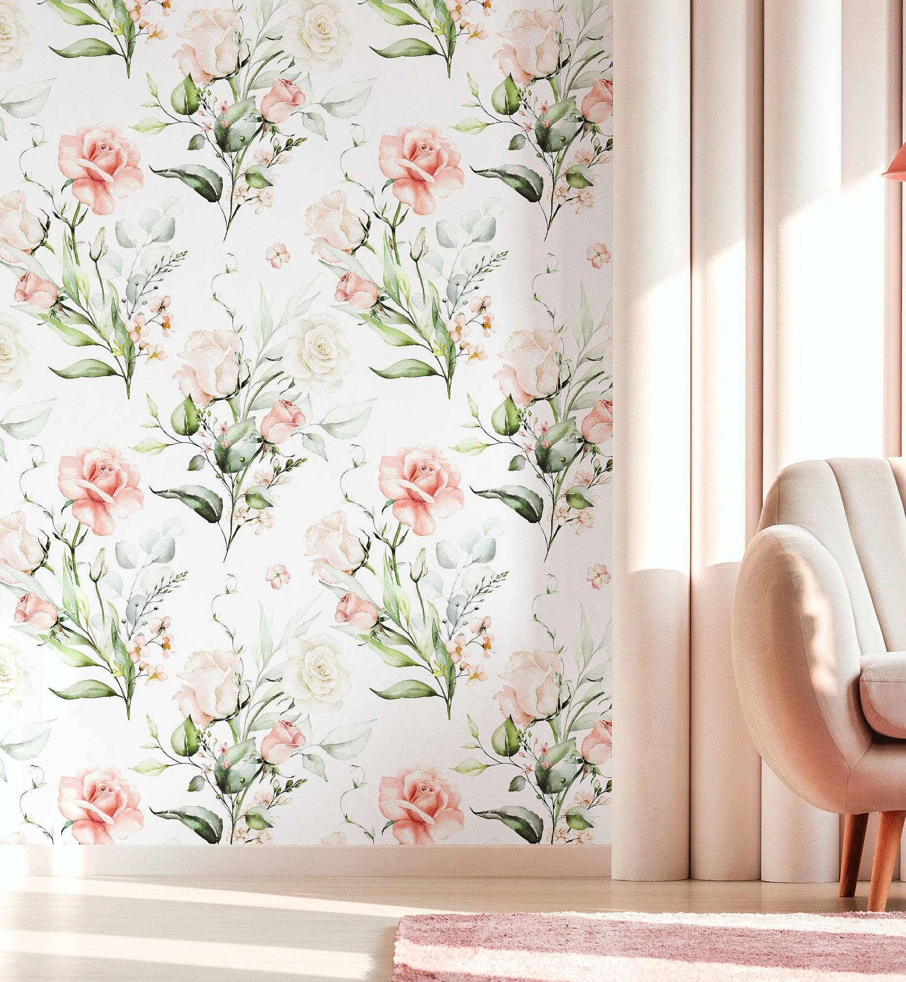 Rose Floral Wallpaper