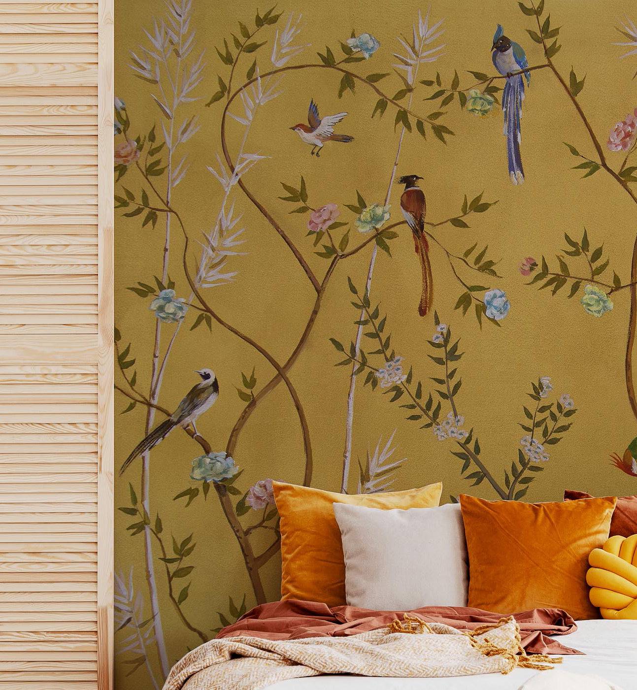 Bird Mural Wallpaper