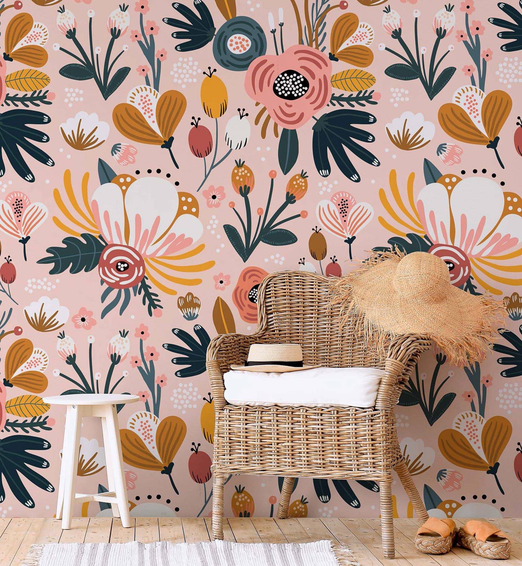 Floral Decor Wallpaper
