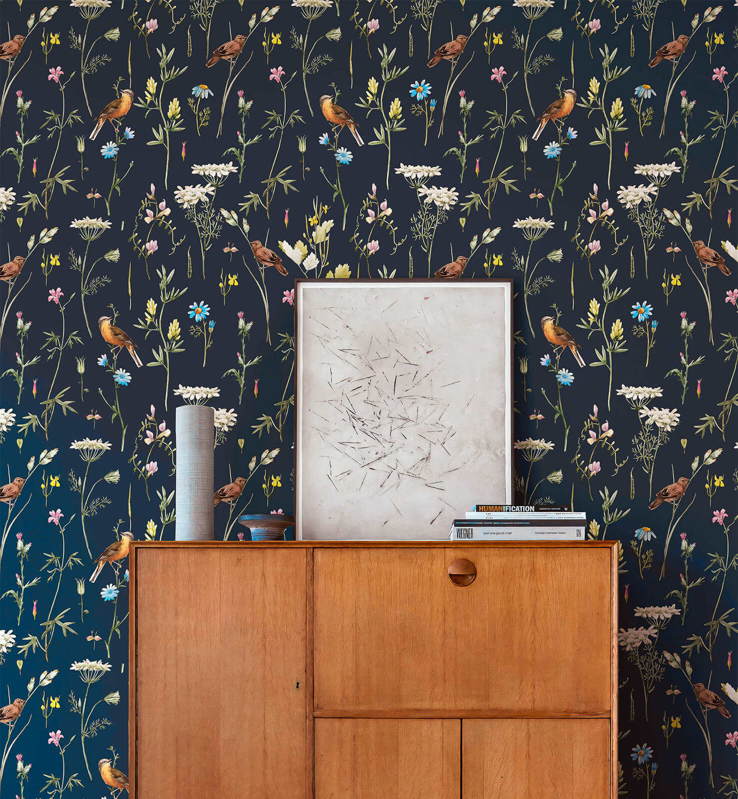Birds Herbal Wallpaper
